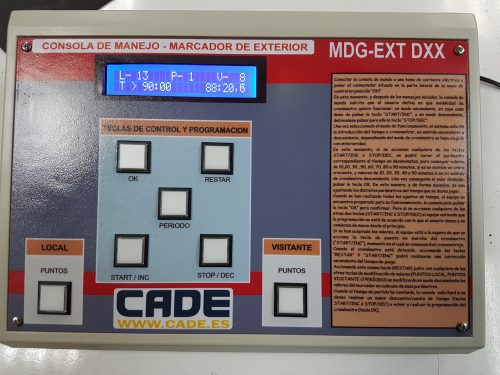 Consola para marcador de exterior