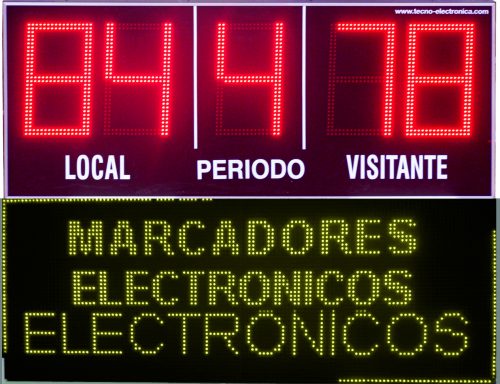 MDG EXT D5B - Marcador electrónico deportivo diseñado para fútbol, Rugby y Hockey