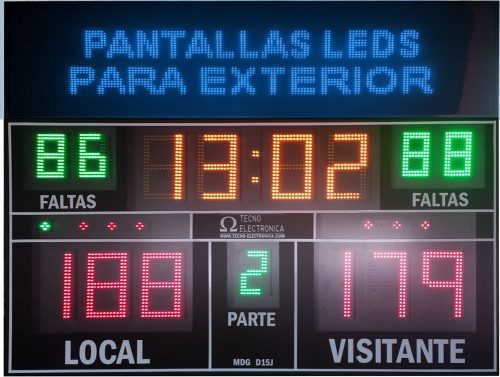 Marcador electronico modelo MDG D15J con pantalla led opcional