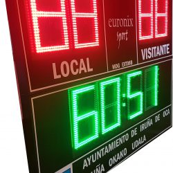 MDG EXT D8S - Marcador electrónico deportivo diseñado para fútbol, Rugby y Hockey